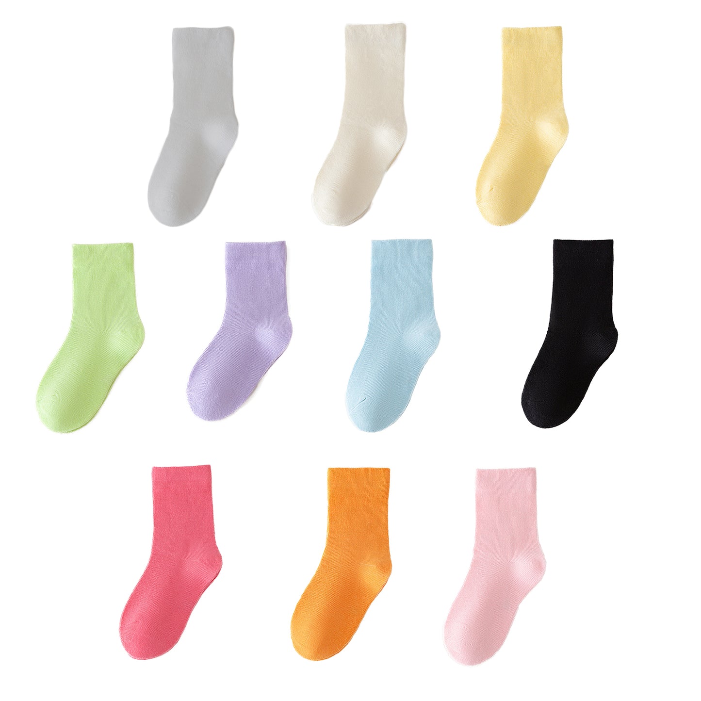 HuaAngel Boys Girls Socks 10 Pairs Cotton Ankle Socks 1-12 Years