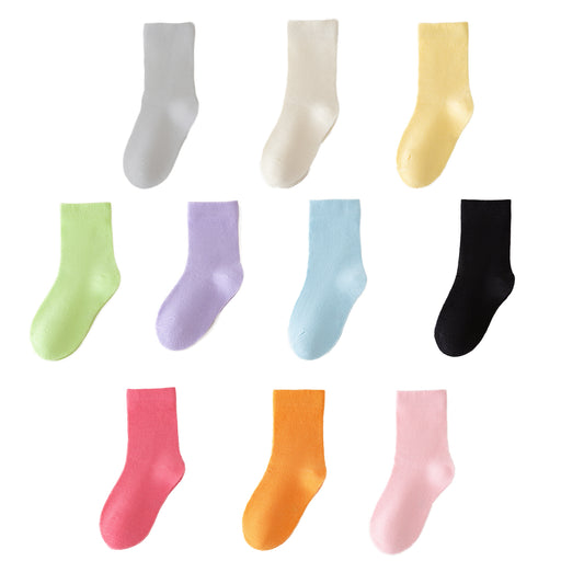 HuaAngel Boys Girls Socks 10 Pairs Cotton Ankle Socks 1-12 Years