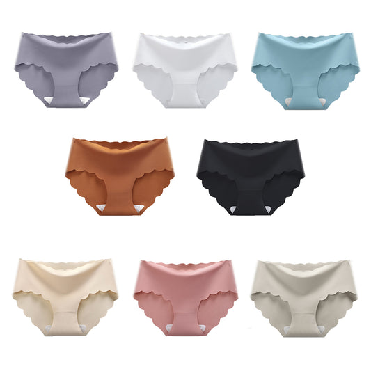 HuaAngel 8 Pack Girls Nylon Underwear with Cotton Gusset Seamless Breathable Panties for School and Sports Size M-XXL