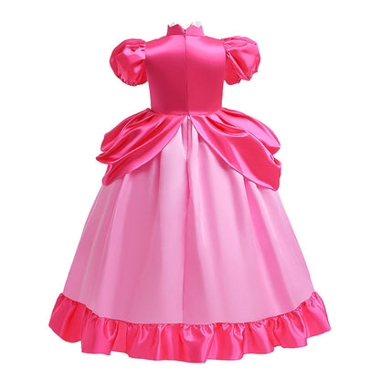 LOEL Girls Pink Princess Dresses Birthday Party Fancy Outfit Fairy Dress up