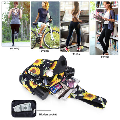 HAWEE Crossbody Sling Bags for Women, Small Sling Shoulder Backpack with Convertable Strap Fashionable Travel Chest Pack for Trip Sports Work