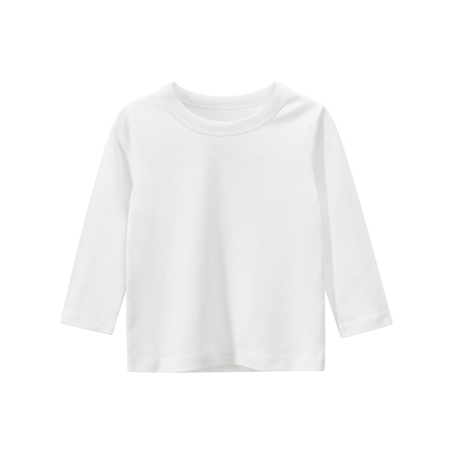 LOEL Toddler Girls 3 Packs Long Sleeve Shirts,100% Cotton Casual Crewneck Basic T-Shirt 2-7T