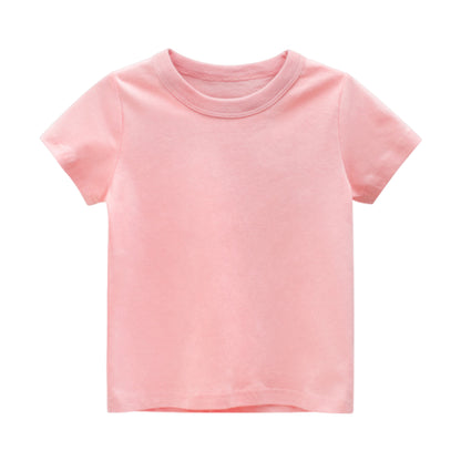 CHOYURME CHONYURM Toddler Girls Cotton Short Sleeve T-Shirt,Casual Daily Shirt for Kids,4-Pack,Sizes 2T-7T
