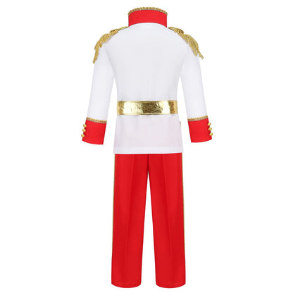 Prince Charming Boys' Costume Halloween Cosplay Costume Children's Middle Ages Royal Knight Fairy Tale Dress