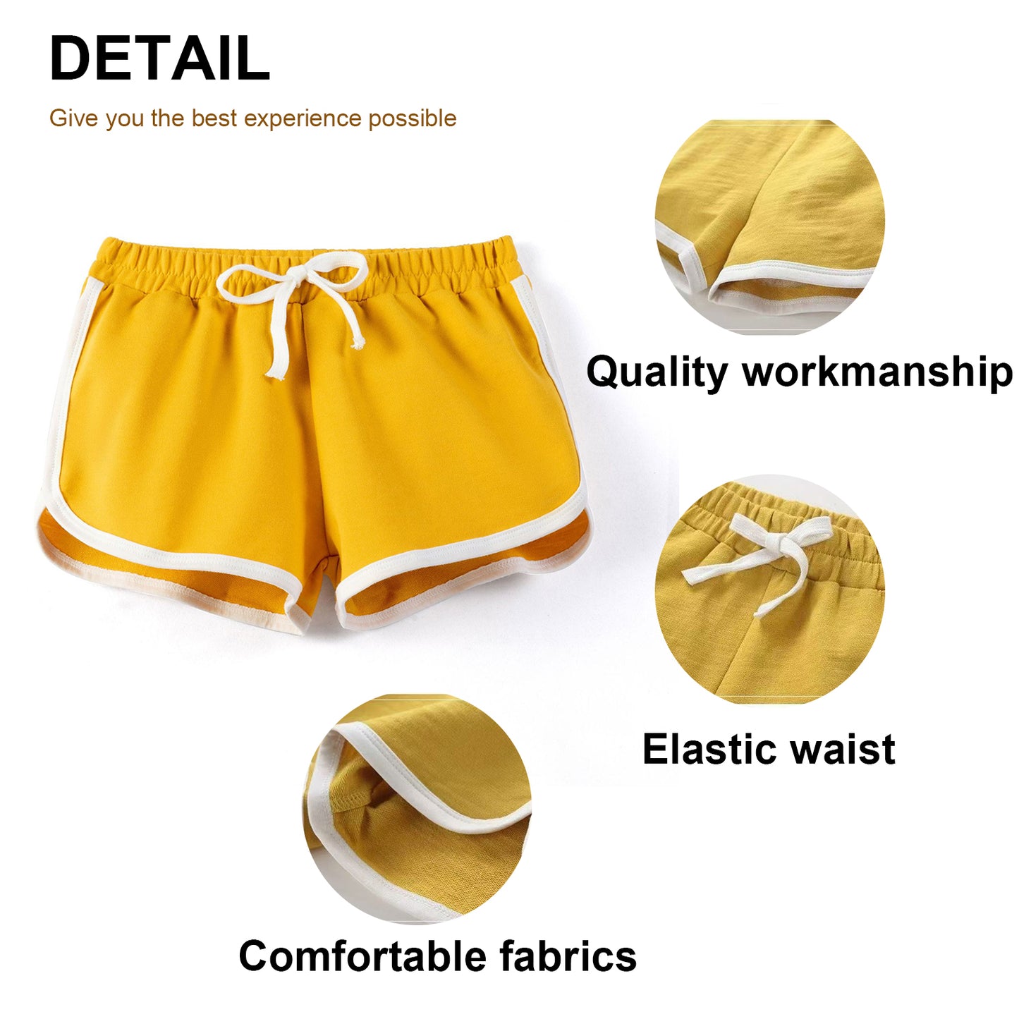 HuaAngel Girls Athletic Shorts Running Dolphin Shorts 5 Packs Sizes 4-14