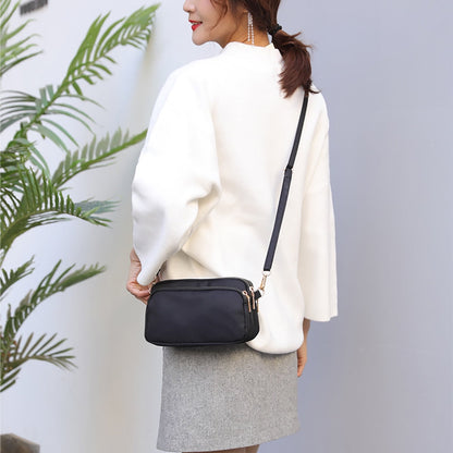 Small Crossbody Bag for Women Waterproof Shoulder Bag Casual Nylon Purse Handbag with Multi Pocket for Women Lady