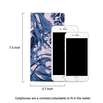 HAWEE Slim Bifold Wallet for Women, RFID Blocking Long Purse Thin Travel Credit Card Holder