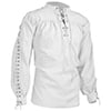 Men's Loose Linen Medieval Gothic Renaissance Shirt Long Sleeve Viking Pirate Mercenary Scottish Costume