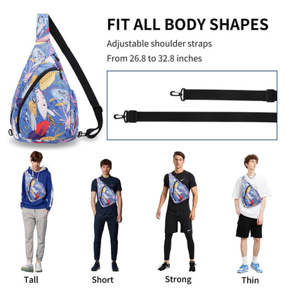 KAWELL Sling Backpack - Unisex Messenger Bag Crossbody Backpack Travel Multipurpose Daypacks for Men Women Lady