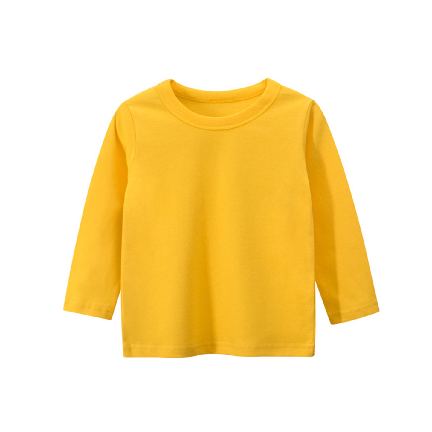 CHOYURME CHONYURM Toddler Girls 3 Packs Long Sleeve Shirts,100% Cotton Casual Crewneck Basic T-Shirt 2-7T