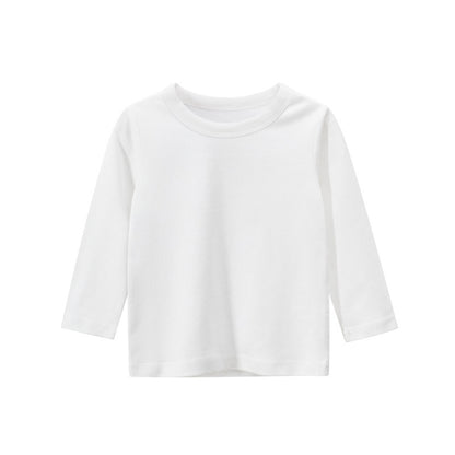 CHOYURME CHONYURM Toddler Boys 4 Packs Long Sleeve Shirts,100% Cotton Casual Crewneck Basic T-Shirt 2-7T