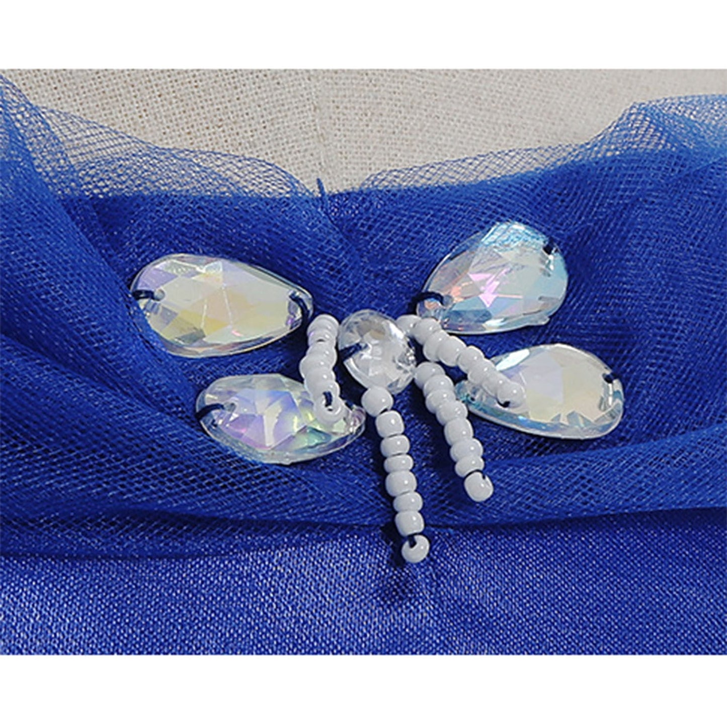 HAWEE Girls Blue Princess Costume Upgrade Deluxe Off-shoulder Dress for Birthday Halloween Cosplay