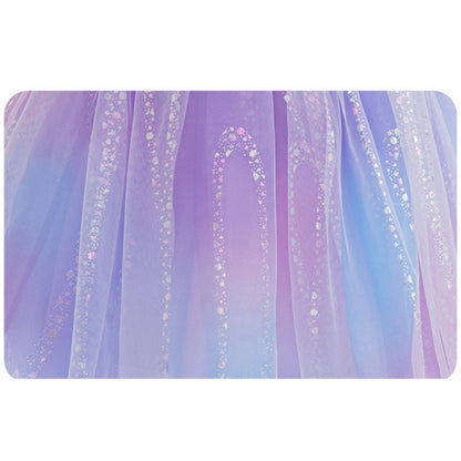 LOEL Girls Witch Dress Purple Princess Dress Wedding Sequin Tulle Dresses Ball Gown Birthday Party Dress Up