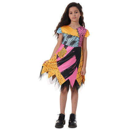 KAWELL Girls Nightmare Before Christmas Classic Sally Toddler Costume