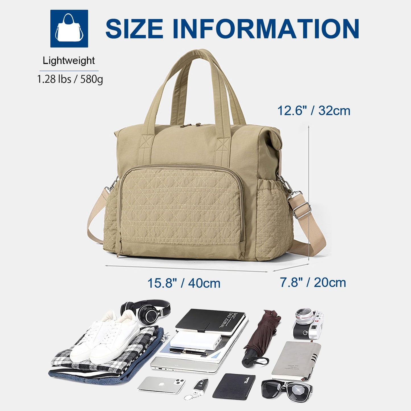 URSOFINE 40L Duffle Bag Large Sport Travel Bag with Wet Pocket Gym Bag for Women Men Weekender Overnight Bag Yoga Bussiness Trip
