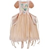 KAWELL Animation Costume Champagne Princess Dress Up, Kids Halloween Cosplay Party Outfit, Academy Uniform School Suits, Evening Gown for Girls 4-12 Years