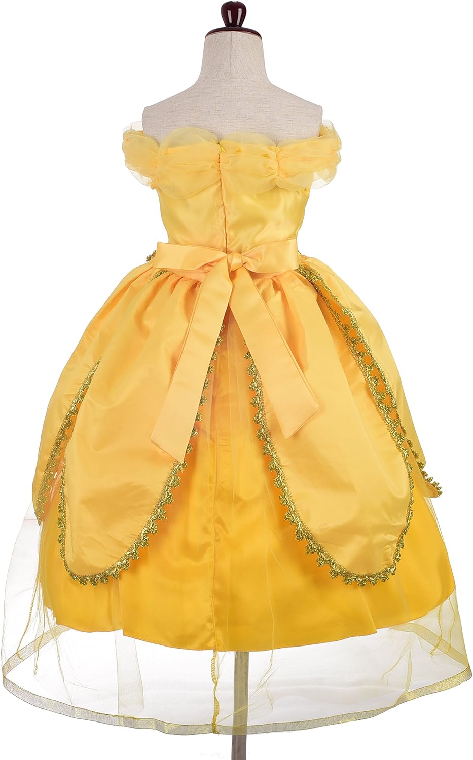 Dressy Daisy Girls Princess Dress Up Costumes Halloween Fancy Party Dress Golden Trimmed