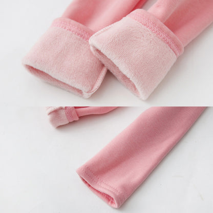 HuaAngel 3 Pack Girls Fleece Lined Leggings Thermal Soft Stretchy Winter Pants Sizes 2-10