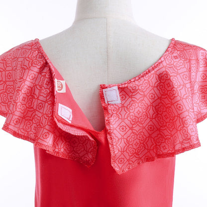 HAWEE Girls Elena Princess Dress Birthday Halloween Party Queen Fancy-Dress Costume with Wig for Kids 2-12 Years