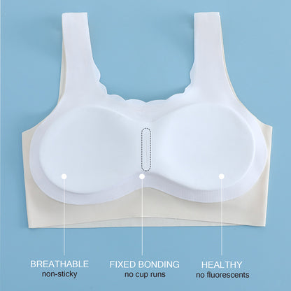 LOEL Girls' 4-Pack Training Bras with Wide Straps, Sizes M–L