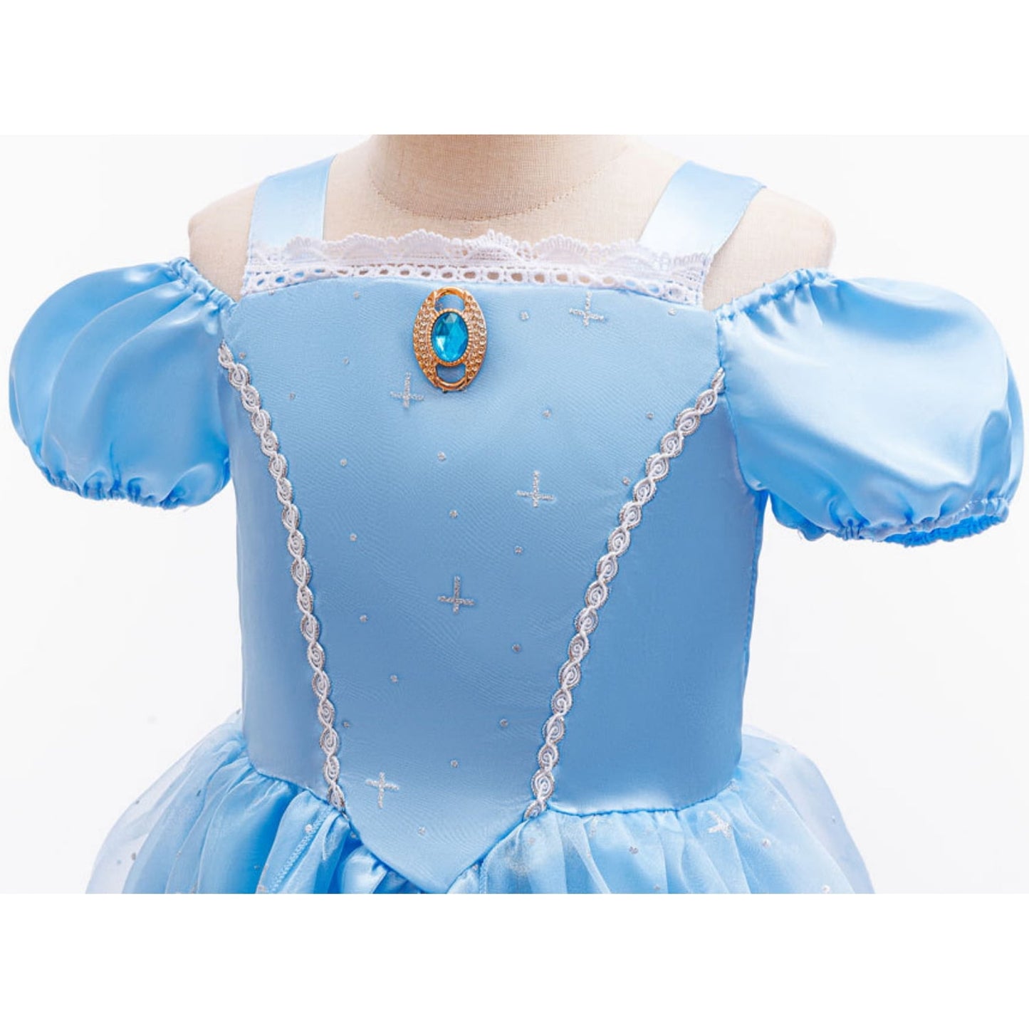 HAWEE Princess Fairy Dress Up Costume for Toddler and Little Girls - Blue Birthday Party Dress