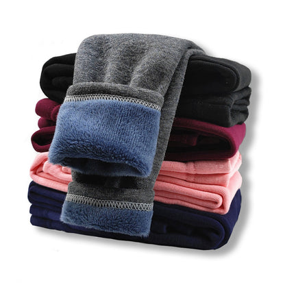 HuaAngel 3 Pack Girls Fleece Lined Leggings Thermal Soft Stretchy Winter Pants Sizes 2-10