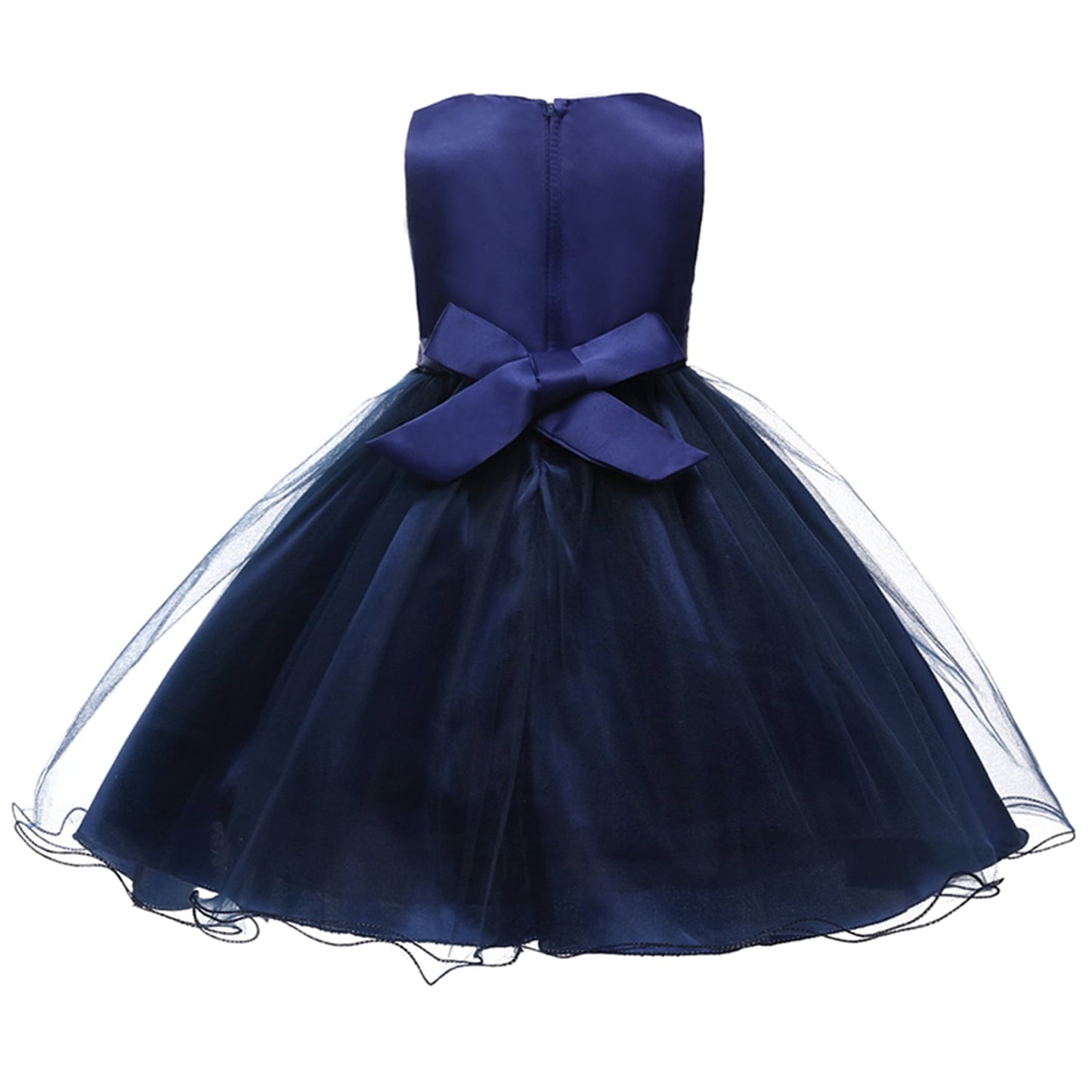 HAWEE Flower Girls Dress Sleeveless Sequin Tutu Princess Dress Birthday Party Pageant Ball Gown for Age 3-10 Years Old