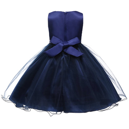 HAWEE Flower Girls Dress Sleeveless Sequin Tutu Princess Dress Birthday Party Pageant Ball Gown for Age 3-10 Years Old