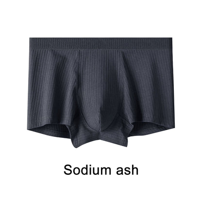 Phenas Mens Trunks Underwear Cotton Boxer Briefs Short Leg Comfortable Underpants 4 Pack