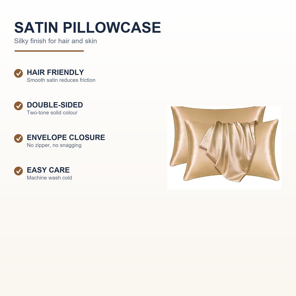 Satin Pillowcase - Feature overview