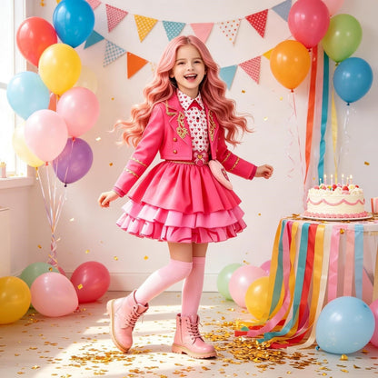 LOEL Kids Halloween Costume Pink — view 9