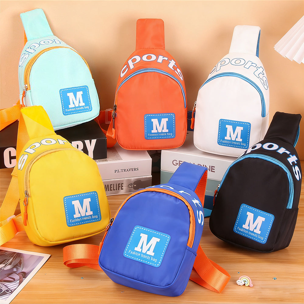 Small Sling Bag for Kids Cute Crossbody ShoulderBag Chest Bag Fanny Pack for Outdoor Travel Hiking withVibrant Colors