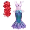 HAWEE Mermaid Dress for Girls - Mermaid Fancy Costume Halloween Princess Dresses for Girls 3-10 Birthday Gift