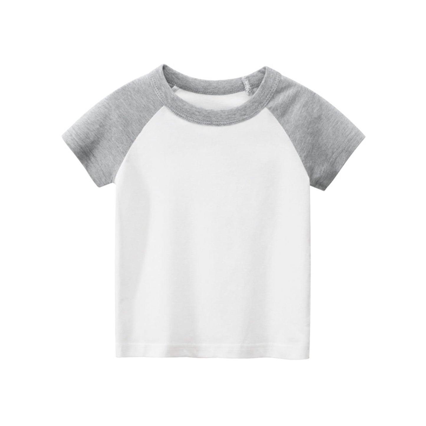 Pheans 7 Pack Unisex Infant Baby Crew Neck T-Shirt Toddler Short Sleeve Tees 100% Organic Cotton Shirts for Boys Girls 12 Months-9Years
