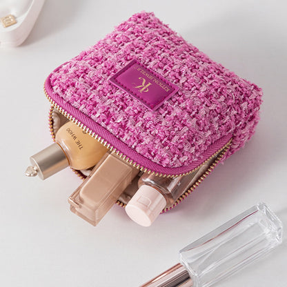 URSOFINE Mini Travel Jewelry Bag, Small Travel Jewelry Case, Portable Leather Jewelry Pouches for Storage, Necklaces, Earrings, Rings, Bracelets Organizer, Christmas Gifts for Women Girls