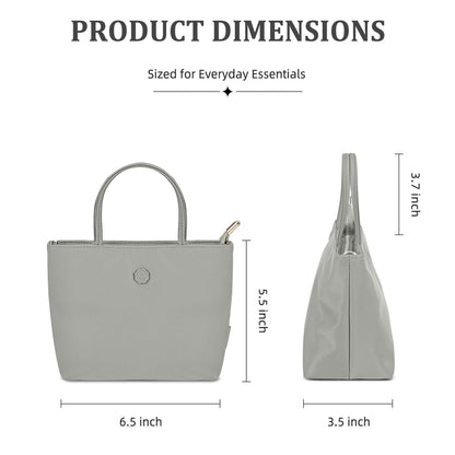 LOEL Premium Small Top-Handle Crossbody Bag for Women - Gray - view 4