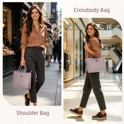 LOEL Premium Small Top-Handle Crossbody Bag for Women - Light Purple - view 2