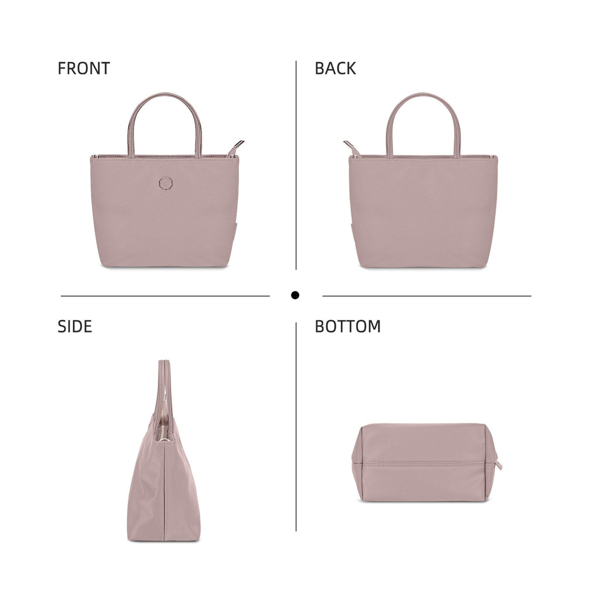 LOEL Premium Small Top-Handle Crossbody Bag for Women - Light Purple - view 3