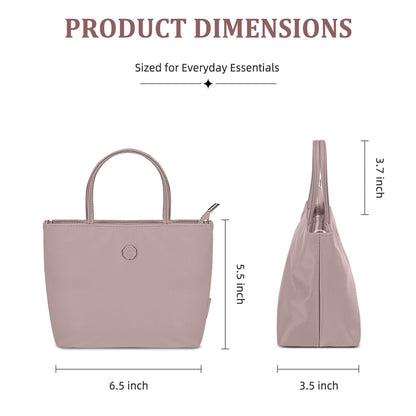LOEL Premium Small Top-Handle Crossbody Bag for Women - Light Purple - view 4