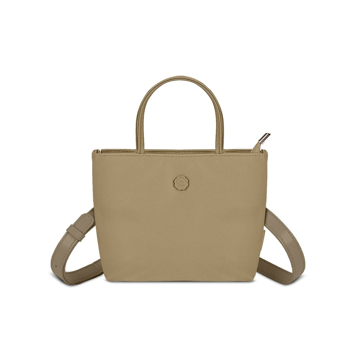 LOEL Premium Small Top-Handle Crossbody Bag for Women - Milk Tea - view 1