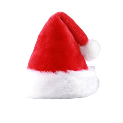 Christmas Hat, Santa Hats Multi-Piece Set for Adults Red/Green Velvet Comfort Extra Thicken New Year Festive Party Holiday Xmas Hat for Women and Men