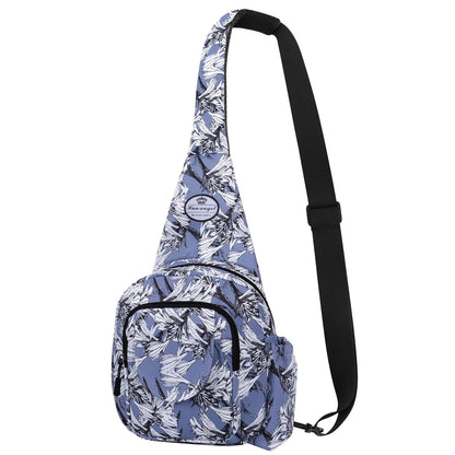 HAWEE Crossbody Sling Bags for Women, Small Sling Shoulder Backpack with Convertable Strap Fashionable Travel Chest Pack for Trip Sports Work