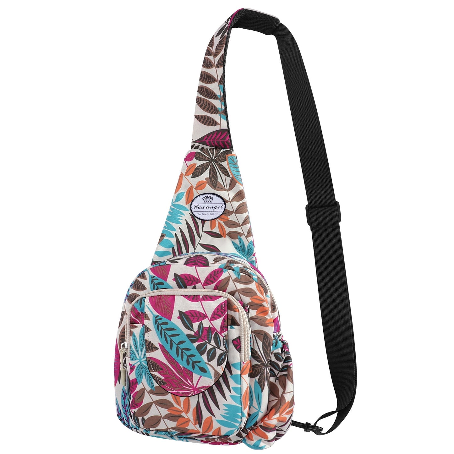 HAWEE Crossbody Sling Bags for Women, Small Sling Shoulder Backpack with Convertable Strap Fashionable Travel Chest Pack for Trip Sports Work