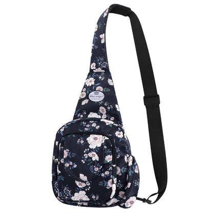 HAWEE Crossbody Sling Bags for Women, Small Sling Shoulder Backpack with Convertable Strap Fashionable Travel Chest Pack for Trip Sports Work