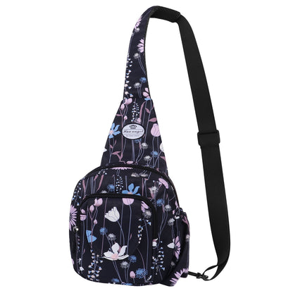 HAWEE Crossbody Sling Bags for Women, Small Sling Shoulder Backpack with Convertable Strap Fashionable Travel Chest Pack for Trip Sports Work