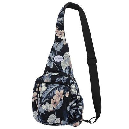 HAWEE Crossbody Sling Bags for Women, Small Sling Shoulder Backpack with Convertable Strap Fashionable Travel Chest Pack for Trip Sports Work