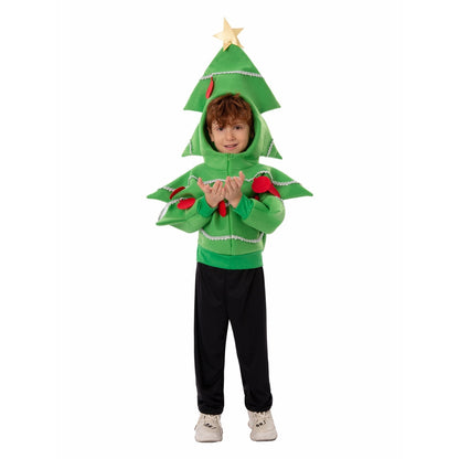 HAWEE Christmas Tree Jacket Child Stage Performance Costume Outfit Toddler Girls/Boys Xmas Tree Cosplay Costume Dress Up