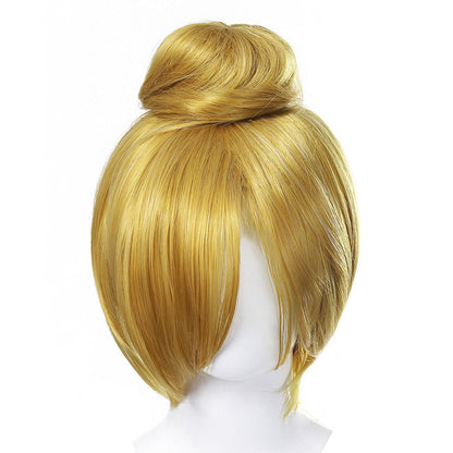 HAWEE Girls Blonde Long Braided Wig, Synthetic Costume Wig