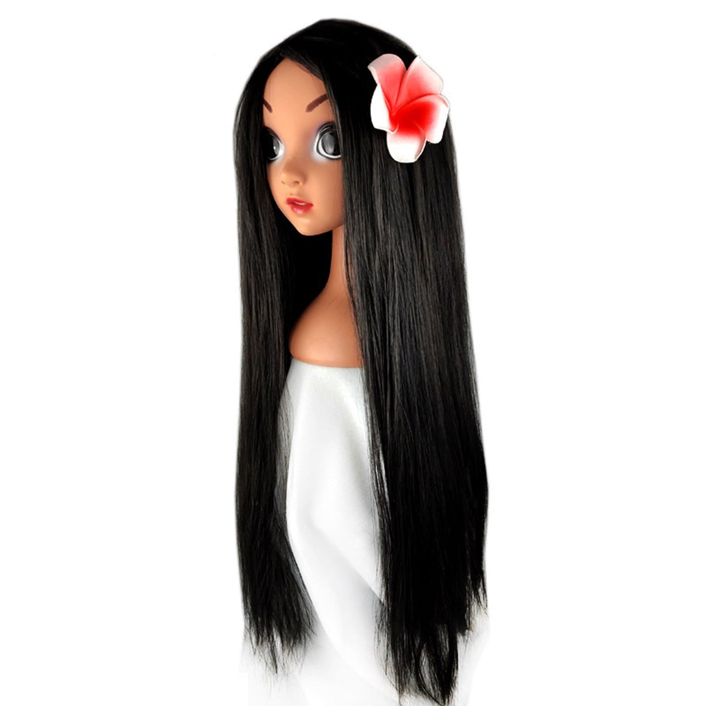 HAWEE Girls Blonde Long Braided Wig, Synthetic Costume Wig