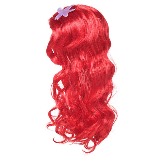 HAWEE Girls Blonde Long Braided Wig, Synthetic Costume Wig